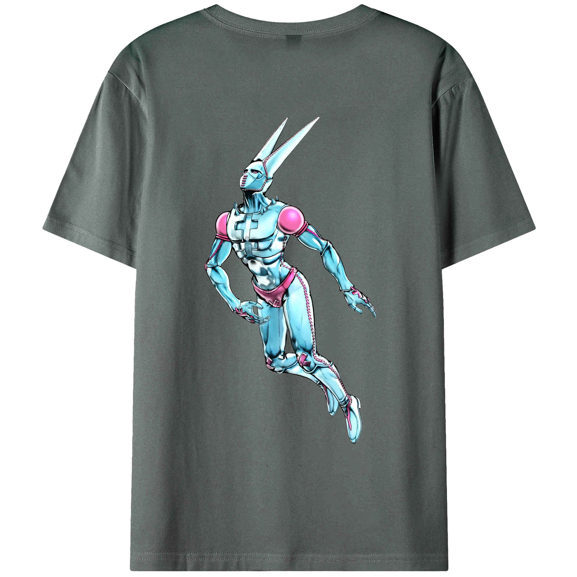（画像用） ジョジョの奇妙な冒険 JoJo's Bizarre Adventure 綿100％ メンズ半袖Tシャツ（バックプリント） 通気性